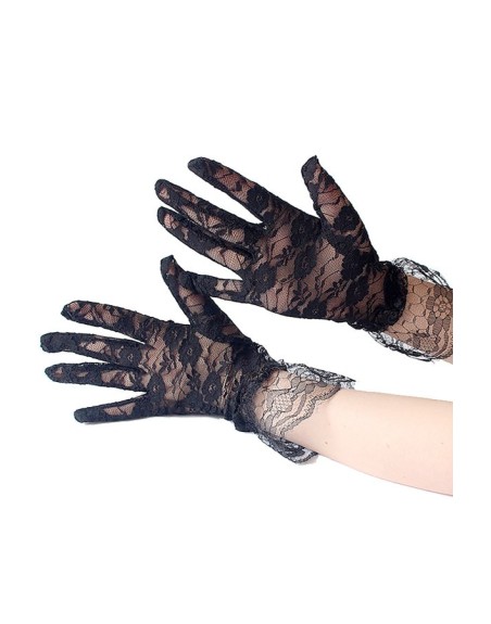 GANTS DENTELLE NOIR T.U