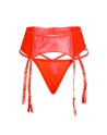 PORTE_JARRETELLES +STRING WETLOOK ROUGE