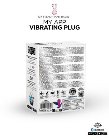 My App Vibrating Plug Black