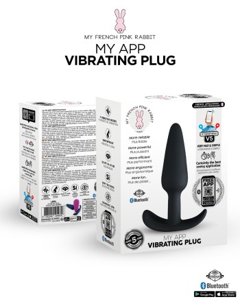 My App Vibrating Plug Black