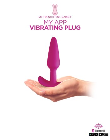 My App Vibrating Plug Fushia