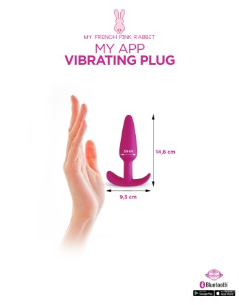 My App Vibrating Plug Fushia