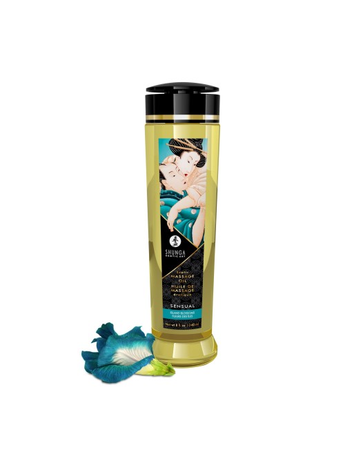 Huile de Massage Érotique Sensual "Fleur des Iles"