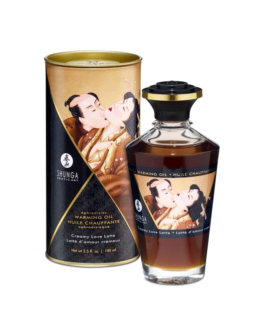 Huile Chauffante massage latte d'amour crémeux 100ml Huile Chauffante massage latte d'amour crémeux 100ml