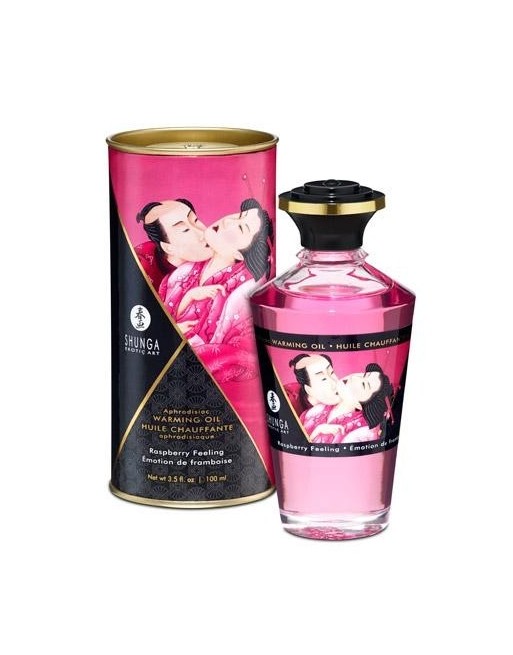 Huile chauffante Massage Aphrodisiaque FRAMBOISE Huile chauffante Massage Aphrodisiaque FRAMBOISE