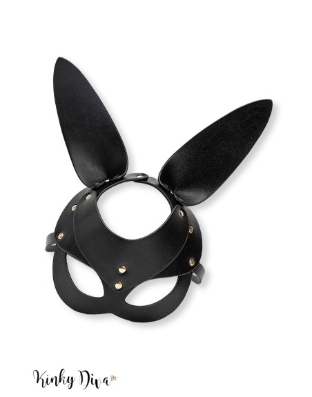 Masque Lapin noir et doré