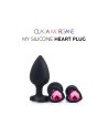 My Silicone HEART Plug MEDIUM PINK GEM