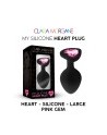 My Silicone HEART Plug SMALL PINK GEM