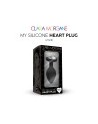 My Silicone HEART Plug SMALL WHITE GEM