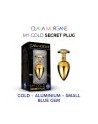 My GOLD Secret Plug MEDIUM BLUE