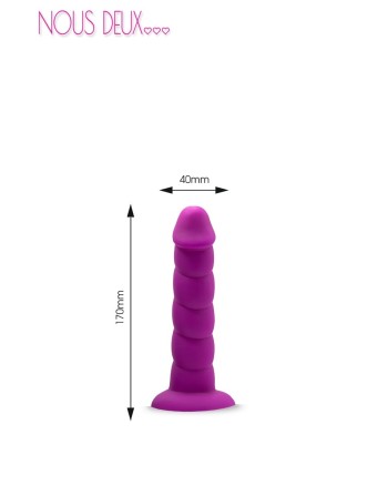 Dildo Spirale Me gode ventouse M violet