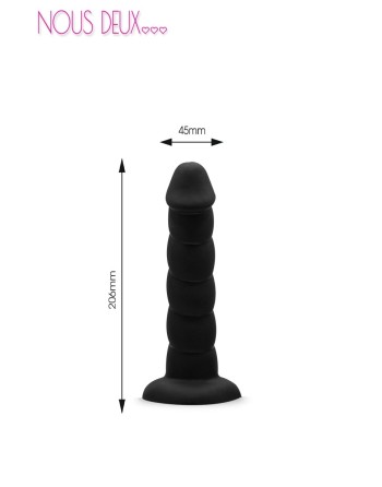 Dildo Spirale Me gode ventouse L noir