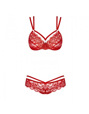 860set3 ensemble rouge 2 pièces de la marque obsessive