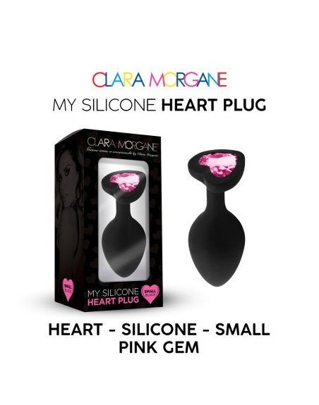 My Silicone HEART Plug LARGE PINK GEM