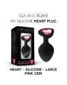 My Silicone HEART Plug LARGE PINK GEM