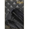 Martinet simili cuir grainé noir 69cm