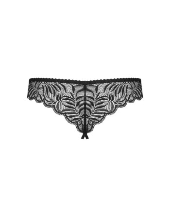  lingerie sexy : string ouvert noir contica obsessive