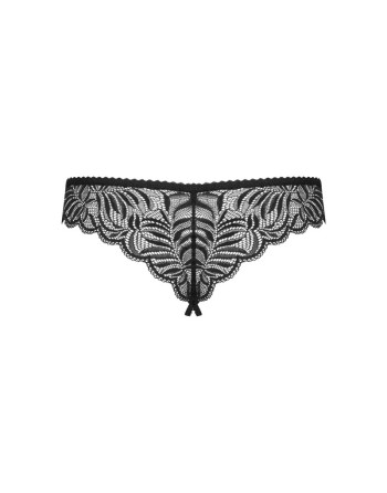  lingerie sexy : string ouvert noir contica obsessive