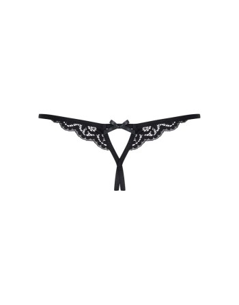  obsessive : string noir en dentelle et ouvert
