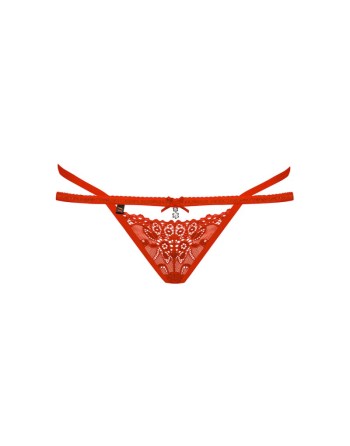 tendance sensuelle : string rouge de la collection obsessive 838