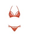 ensemble 2 pièces rouge de la collection obsessive 838