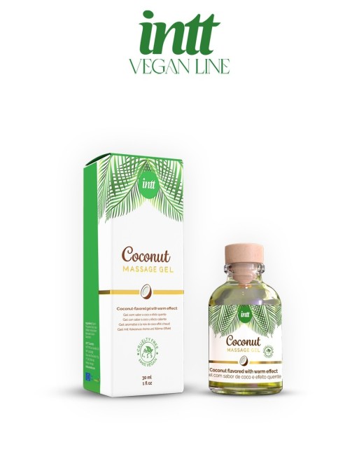 Gel massage effet chaud Coconut végan unisex Gel massage effet chaud Coconut végan unisex