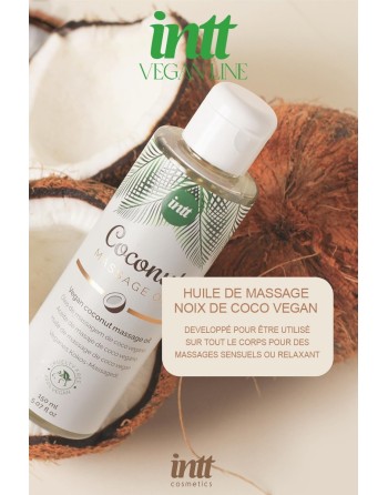 Huile massage hydratante Coconut végan unisex