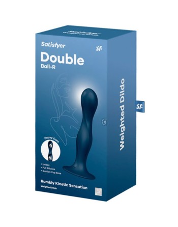 Gode anal et vaginal double ball r Satisfyer bleu