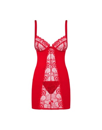  lingerie sexy : nuisette rouge heartina obsessive
