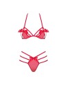 ensemble rouge de la marque obsessive lingerie