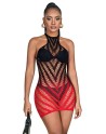 Robe en résille dos nu