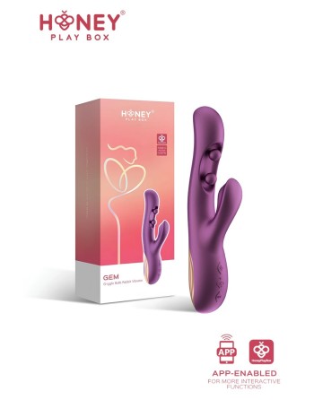Gem Rabbit stimulation Point G & Clitoris connecté smartphone USB