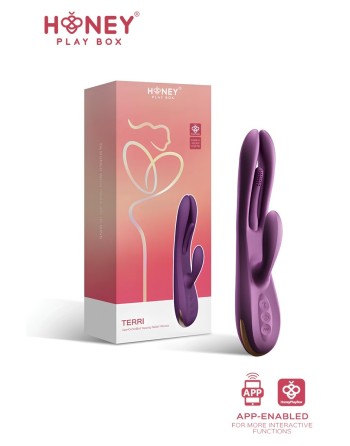 Terri Rabbit tapping stimulation clitoris commande vocale connecté smartphone USB