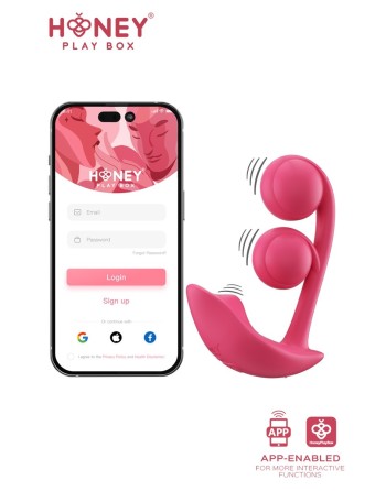 Melody Stimulateur Point G 2 billes et clitoris connecté smartphone USB