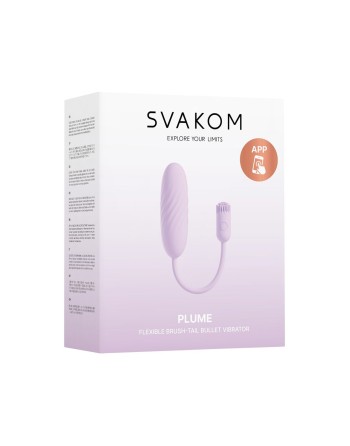Svakom Plume - Œuf vibrant connecté avec stimulateur de zones érogènes