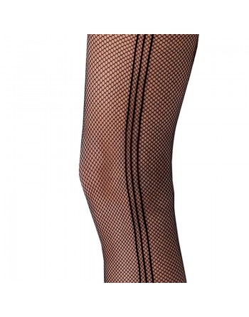 TI018 Collants Résille - Noir 