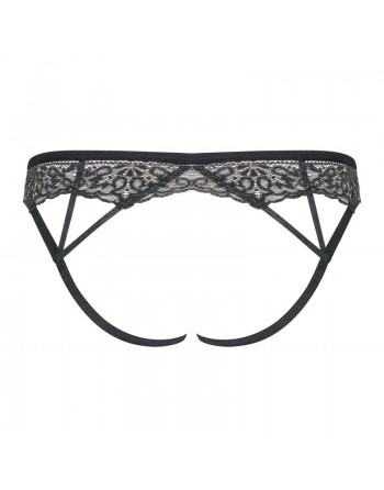 meshlove string ouvert noir d'obsessive