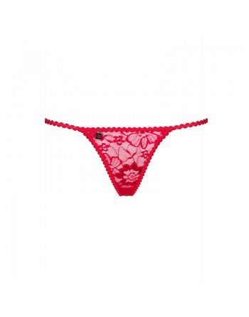 string rouge sexy et élégant hetea de la marque obsessive en dentelle