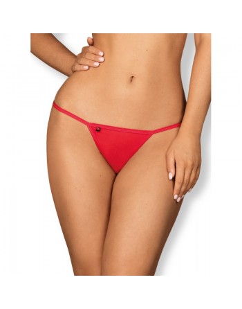 string rouge sexy et élégant giftella de la marque obsessive en dentelle