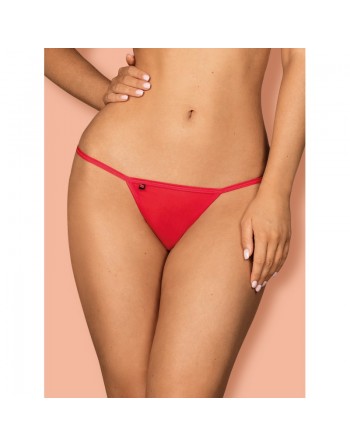 string rouge sexy et élégant giftella de la marque obsessive en dentelle