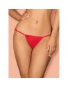 string rouge sexy et élégant giftella de la marque obsessive en dentelle