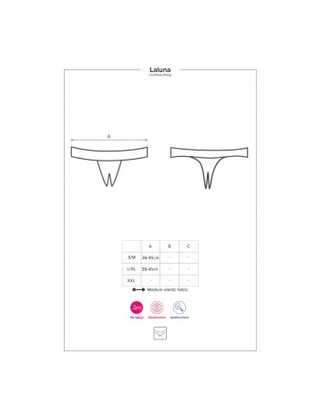 Laluna String ouvert - Noir
