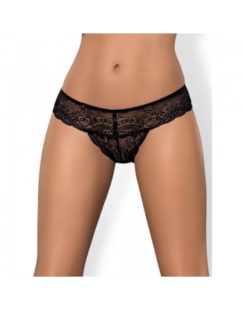  de lingerie sexy et string noir dentelle