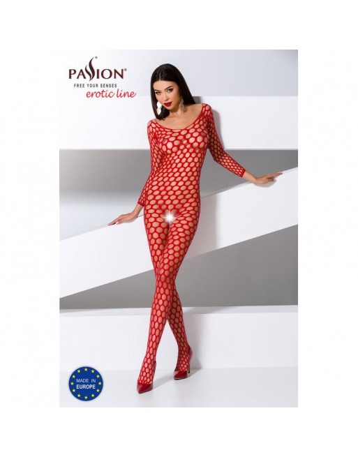 bodystocking rouge et sexy bs077r de la marque passion lingerie