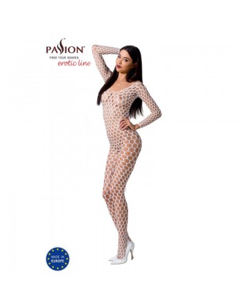 bodystocking blanc et sexy bs077w de la marque passion lingerie