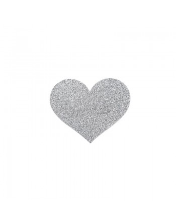 Flash - Cache tétons Coeur - Argent