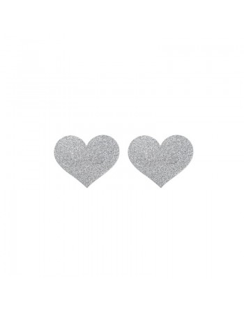 Flash - Cache tétons Coeur - Argent