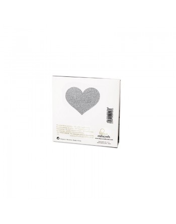Flash - Cache tétons Coeur - Argent
