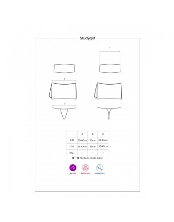 Studygirl Costume 5 pcs - Bleu